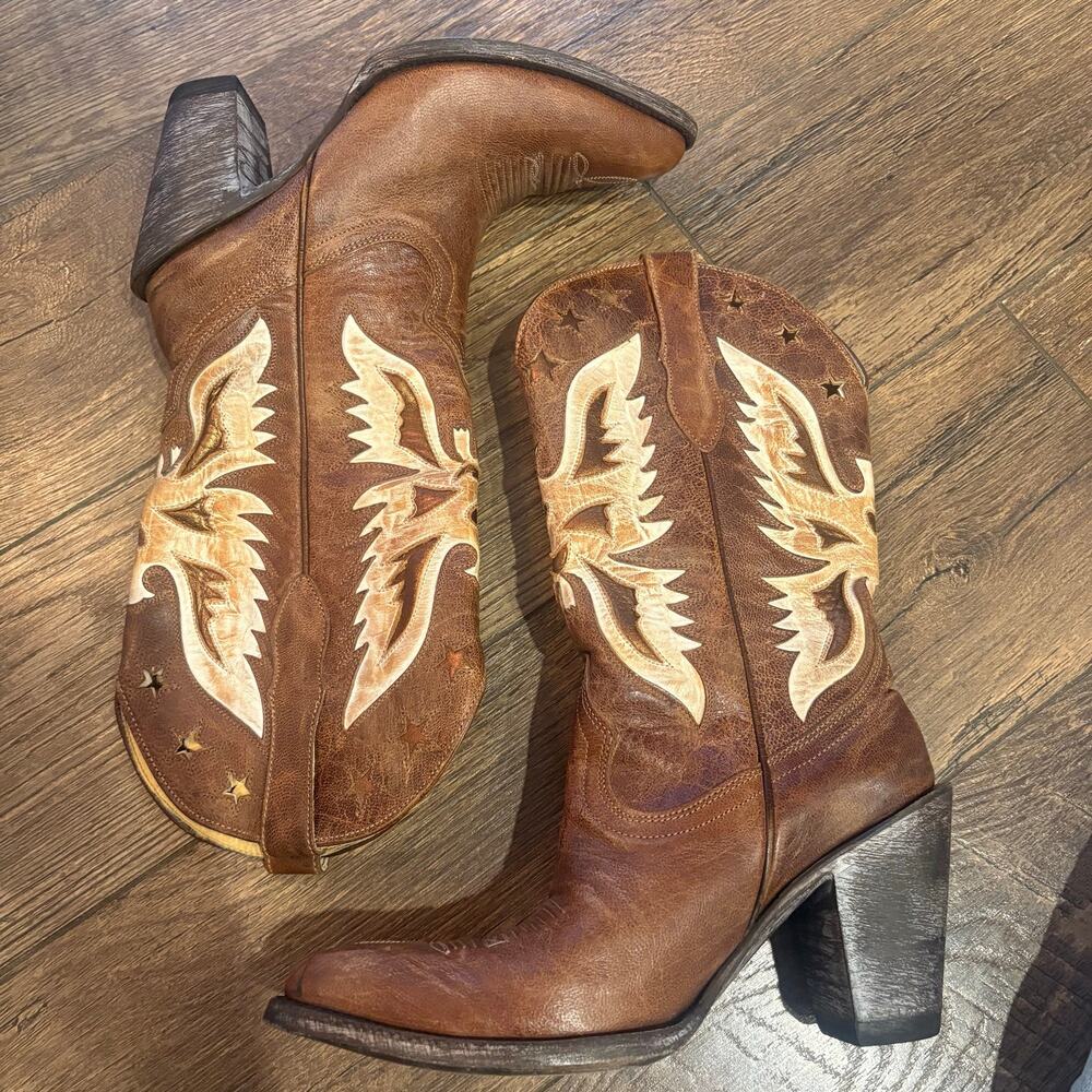 Idyllwind Cowboy Western Boots Brown Tan Womens Leather Miranda Lambert Size 7B